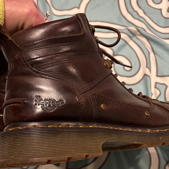 Dr. Martens Dark Brown Men's Leather Boots - Picture 8 of 14
